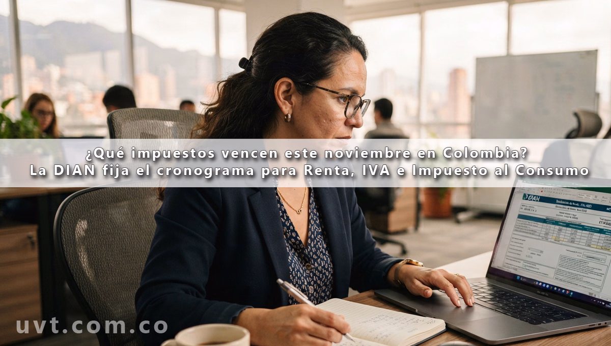 Qué impuestos vencen este noviembre en Colombia La DIAN fija el cronograma para Renta, IVA e Impuesto al Consumo